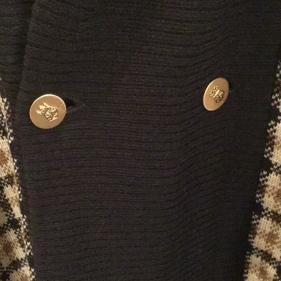 Aquascutum London knit shawl collar cardigan jacket. No size. Fits XL - Picture 2 of 5